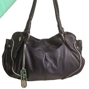 B markowsky purple leather bag